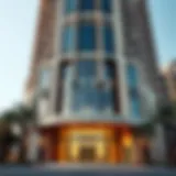 Stunning facade of the Ahmed Al Murr Building showcasing modern architecture