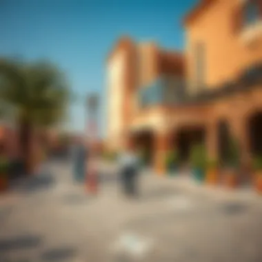 Community Life in Al Aweer Vibrant community spaces in Al Aweer, reflecting a thriving lifestyle