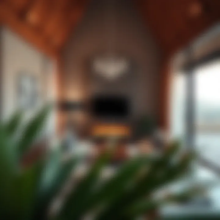 Luxurious Chalet Interior Cozy interior of a luxury chalet in Al Mamzar