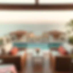 Stunning view of Al Mamzar Chalets overlooking the beach