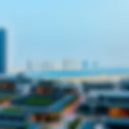 Panoramic view of Al Nuaimia skyline