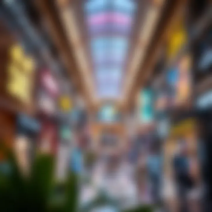 Interior layout of السفير مول highlighting its retail diversity