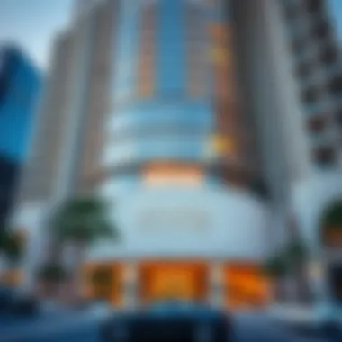 Architectural Brilliance of Al Thuraya Building Stunning facade of Al Thuraya Building showcasing its architectural brilliance