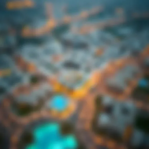Aerial view of Al Thuriah developments in Dubai