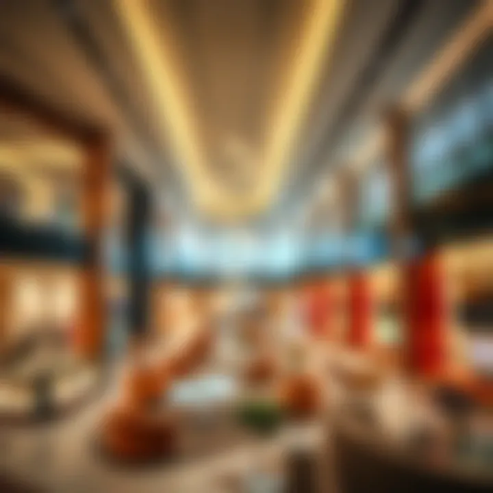 Luxurious Interior Design of Aldar Yas Mall Interior design of Aldar Yas Mall highlighting luxury retail spaces