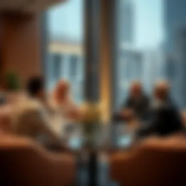 Investment Strategies: Navigating Dubai's Real Estate Landscape Investors discussing strategies in the context of Dubai's real estate