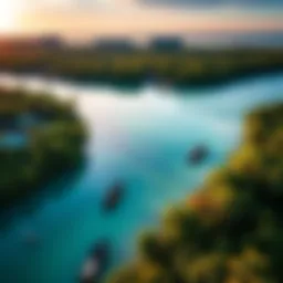 Stunning aerial view of Anantara Eastern Mangroves