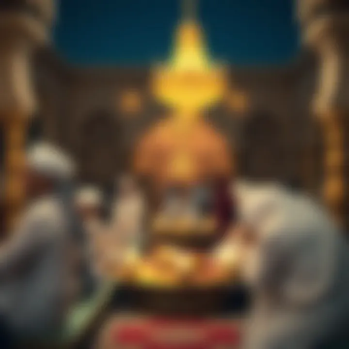 A traditional Arabic gathering during Ramadan