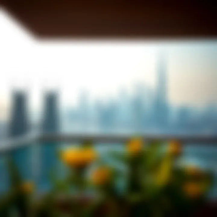 Stunning skyline view from Ascott Park Place balcony
