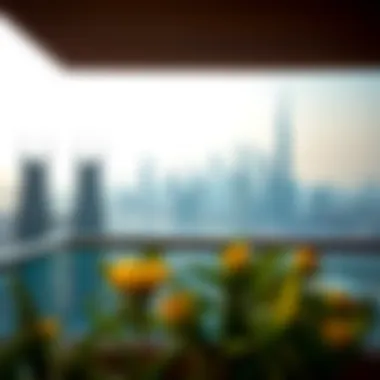 Skyline View from Balcony Stunning skyline view from Ascott Park Place balcony