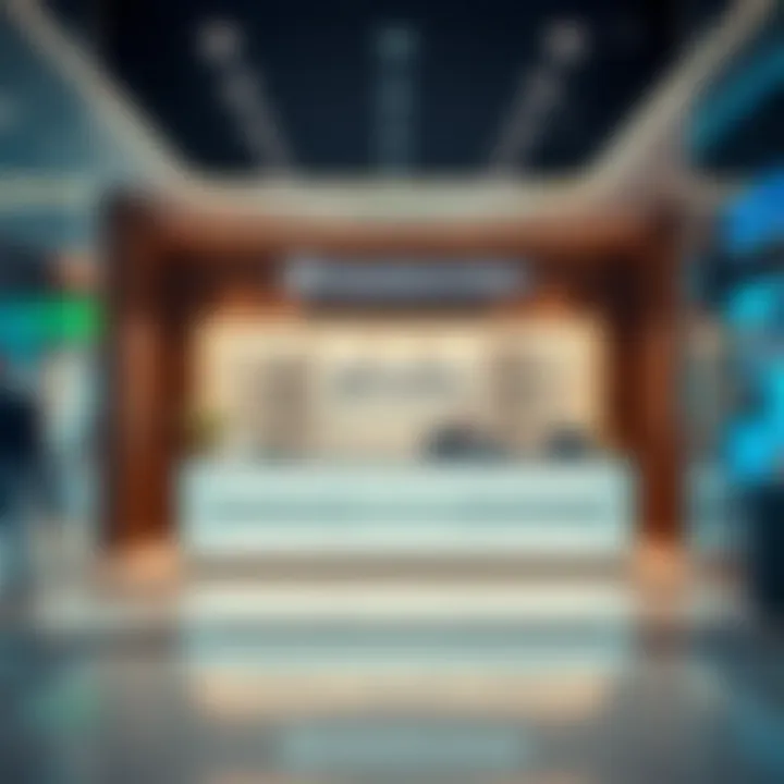 Customer service desk at Dubai Islamic Bank