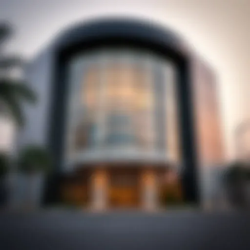 Dubai Islamic Bank exterior view showcasing modern architecture