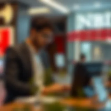 Expert Guidance at NBD Customer service representative assisting a client