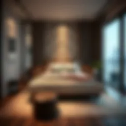 Luxurious bedroom setup along Sheikh Zayed Road
