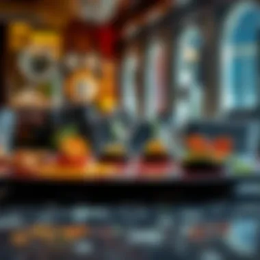 Culinary Artistry: A Feast for the Senses Vibrant plate of gourmet dishes