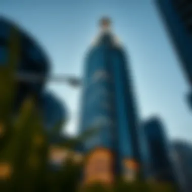 Stunning view of Binary Tower's façade
