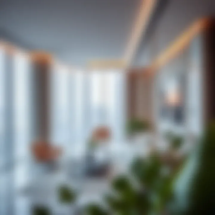 Interior design showcasing luxury finishes