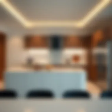 Modern kitchen design in a Binghatti Gardenia residence