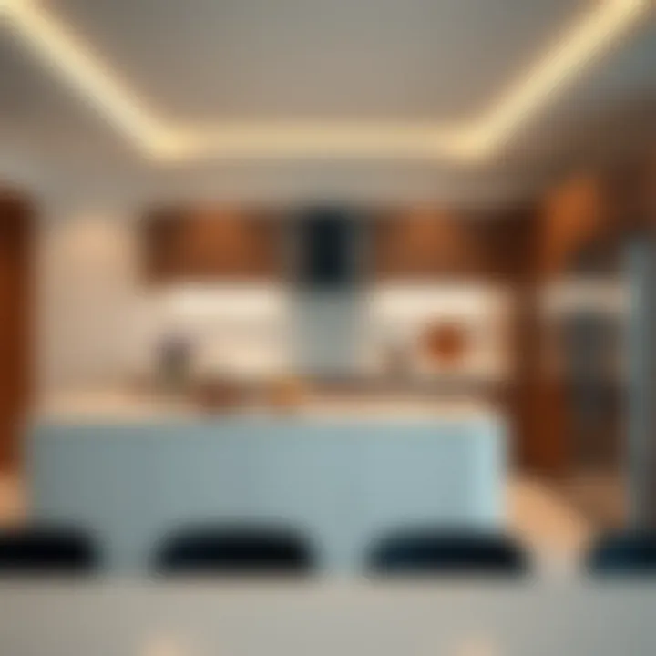 Modern kitchen design in a Binghatti Gardenia residence