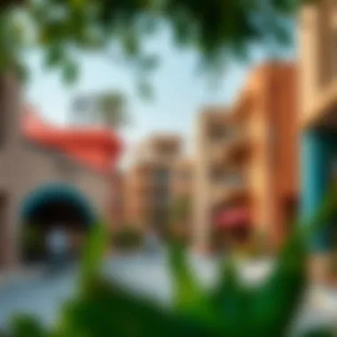 Vibrant community surroundings of Binghatti Gate in JVC