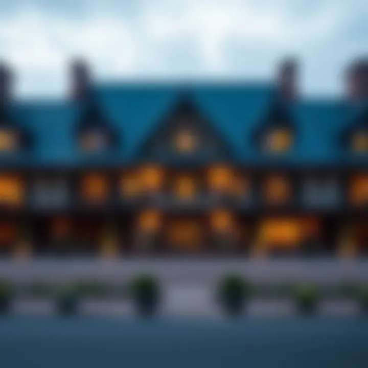 Exterior view of the Bonnington Hotel showcasing its unique architecture