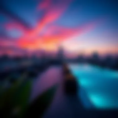 Breathtaking Views from the Rooftop Pool The rooftop pool area of the Bonnington Hotel with stunning city views