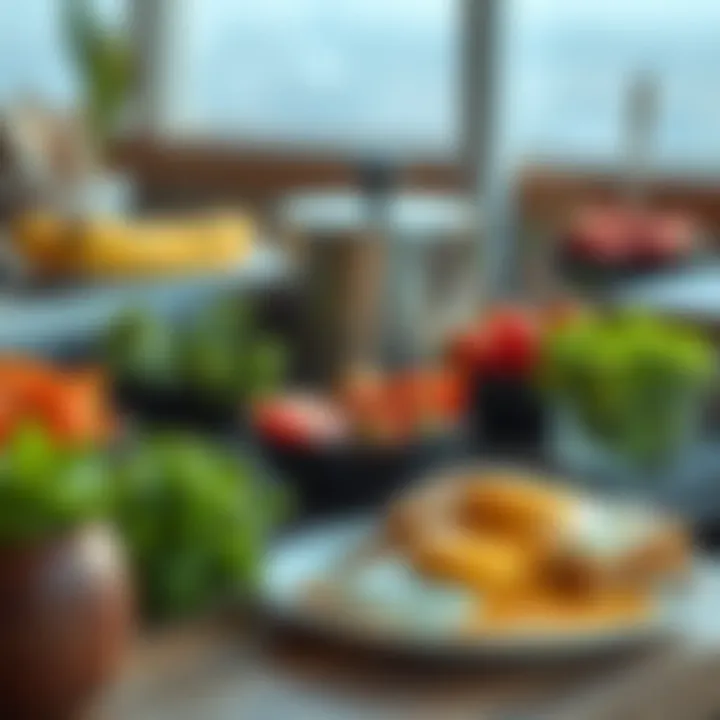 Healthy breakfast options with fresh ingredients