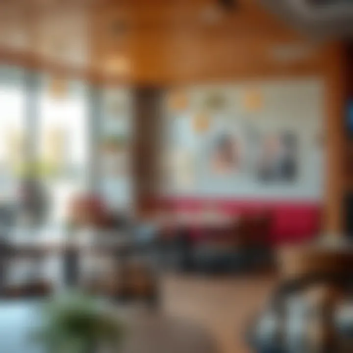 Modern cafe with innovative breakfast options