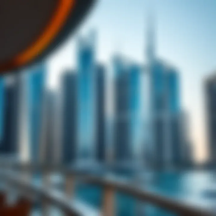Dubai Marina featuring stunning skyscrapers and waterfront views