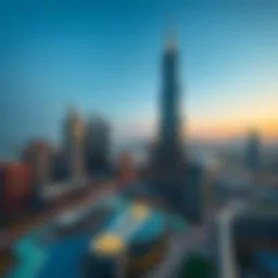 Aerial view showcasing the architectural elegance of Ara Tower