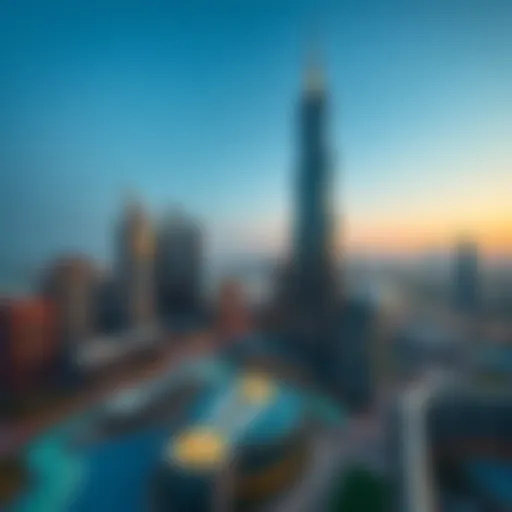 Aerial view showcasing the architectural elegance of Ara Tower