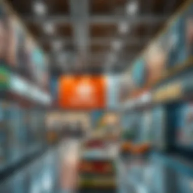 Interior layout of Carrefour highlighting diverse product offerings