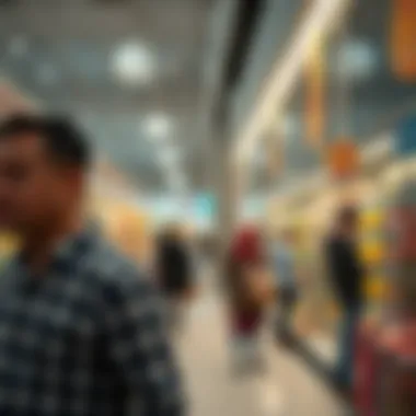 Engaging Shopping Experience at Carrefour Shopping experience at Carrefour with customers engaging in purchases