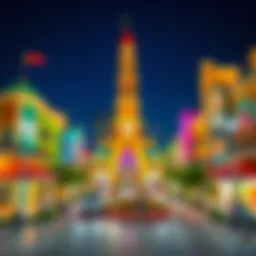 An expansive view of Childrens City showcasing its vibrant architectural elements