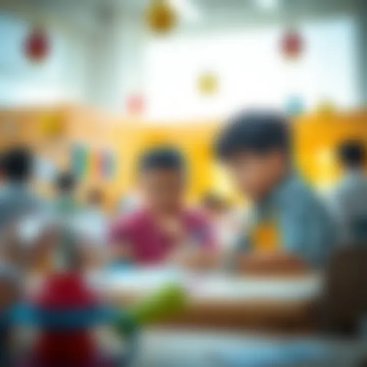 Children participating in creative activities within Childrens City