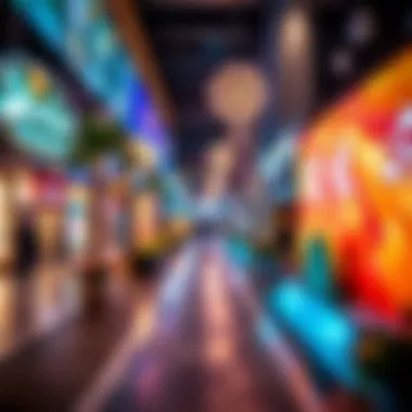 Art installations and cultural displays at City Walk reflecting Dubai's artistic flair