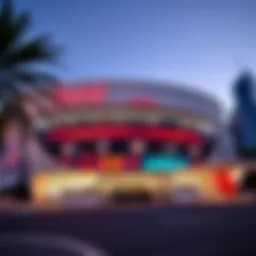 Exterior view of the Coca-Cola Arena showcasing its modern architecture