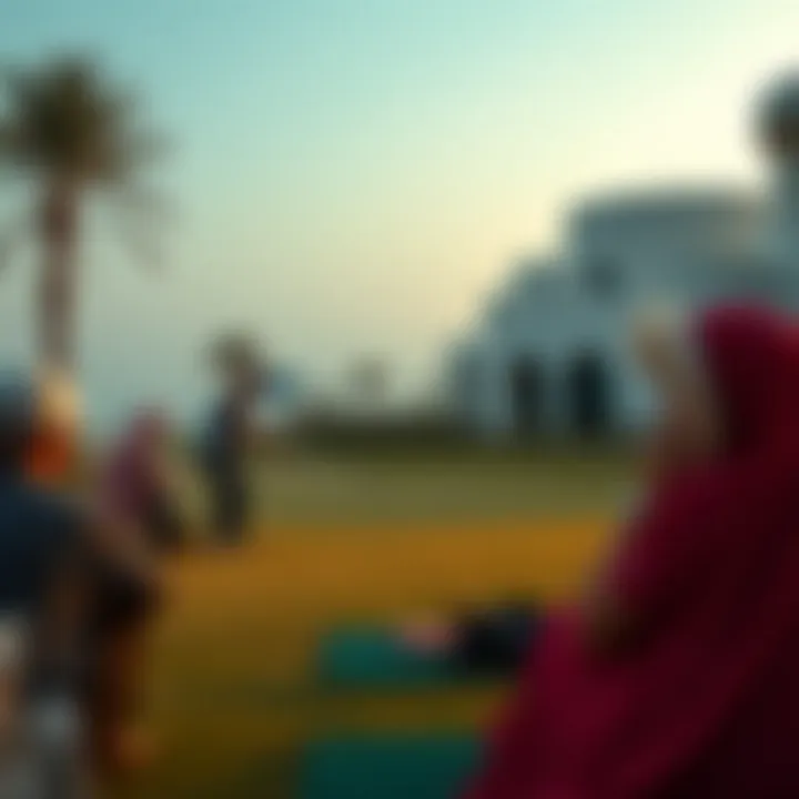 Community engagement activities at Yas Golf