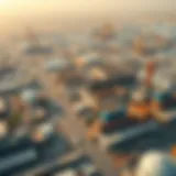 Aerial view of Dubai Industrial City showcasing vast spaces for manufacturing