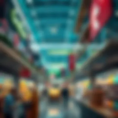 Interior layout of Carrefour Jumeirah highlighting product variety