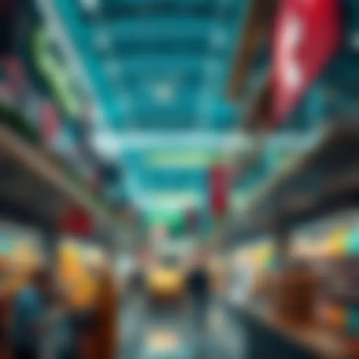 Interior layout of Carrefour Jumeirah highlighting product variety