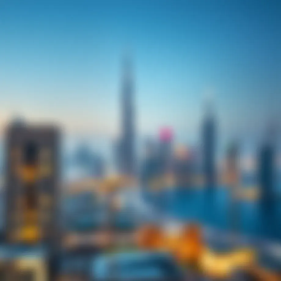 Overview of Dubai skyline showcasing diverse property types