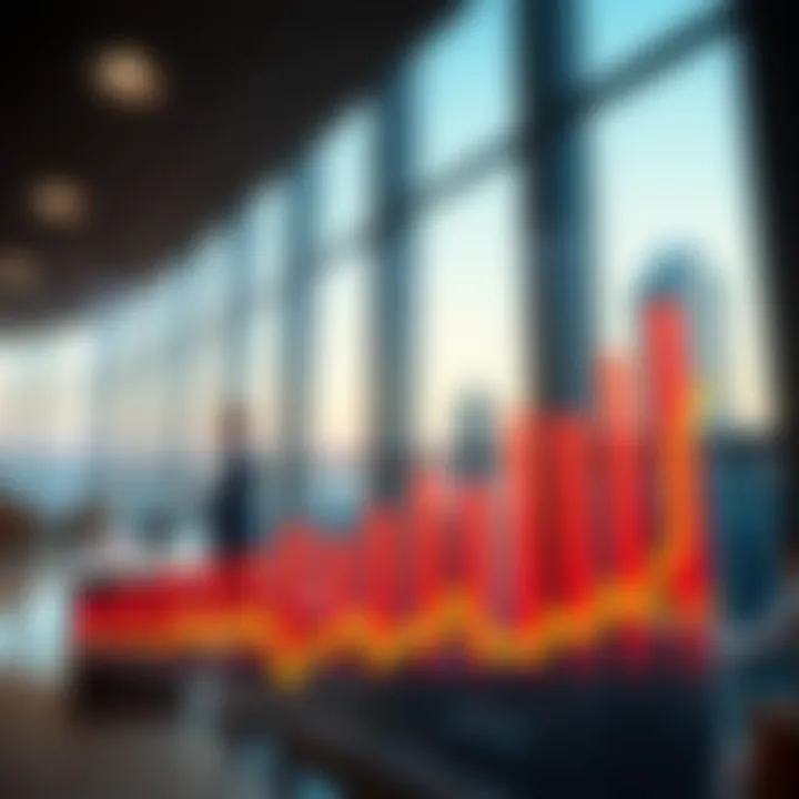 Graph illustrating real estate market trends