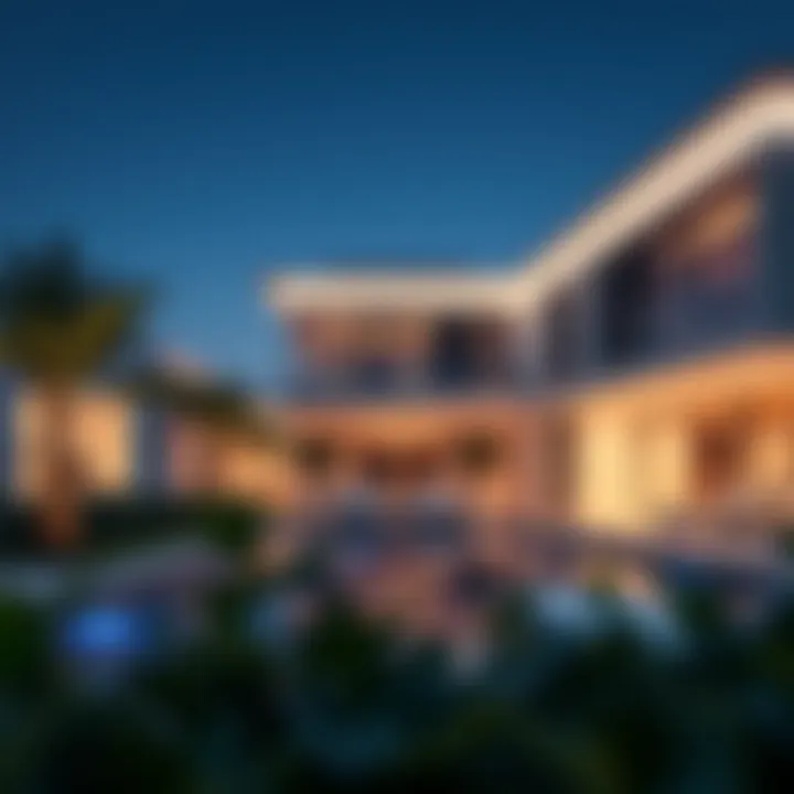 Luxurious villa in Dubai Hill Estate reflecting contemporary design and elegance