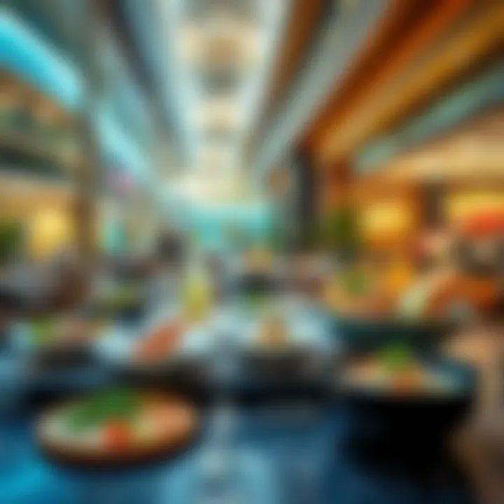 A culinary spread from one of the upscale restaurants in Dubai Mall