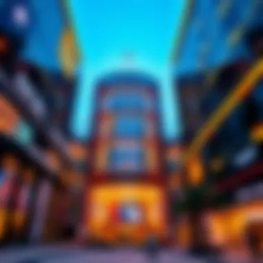 Exterior view of Dubai Mall showcasing its modern architecture