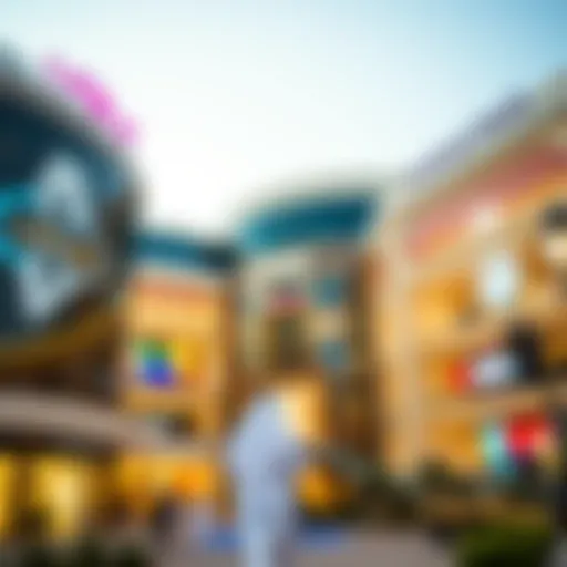 Dubai Mall Architecture A stunning view of Dubai Mall's exterior featuring its modern architecture