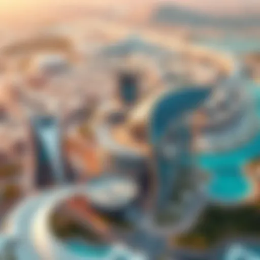 Innovative Architecture of Dubai Silicon Aerial view of Dubai Silicon showcasing innovative architecture