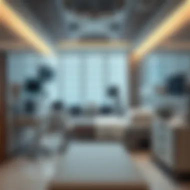 Luxurious Patient Accommodations at Emirates Hospital Patient room featuring luxurious comfort and advanced medical facilities