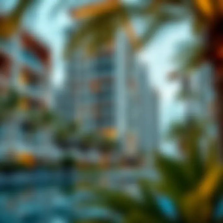 Modern residential buildings on Sir Banyas Island